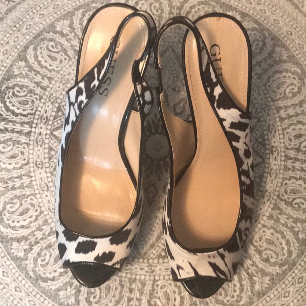 Guess cheetah heels